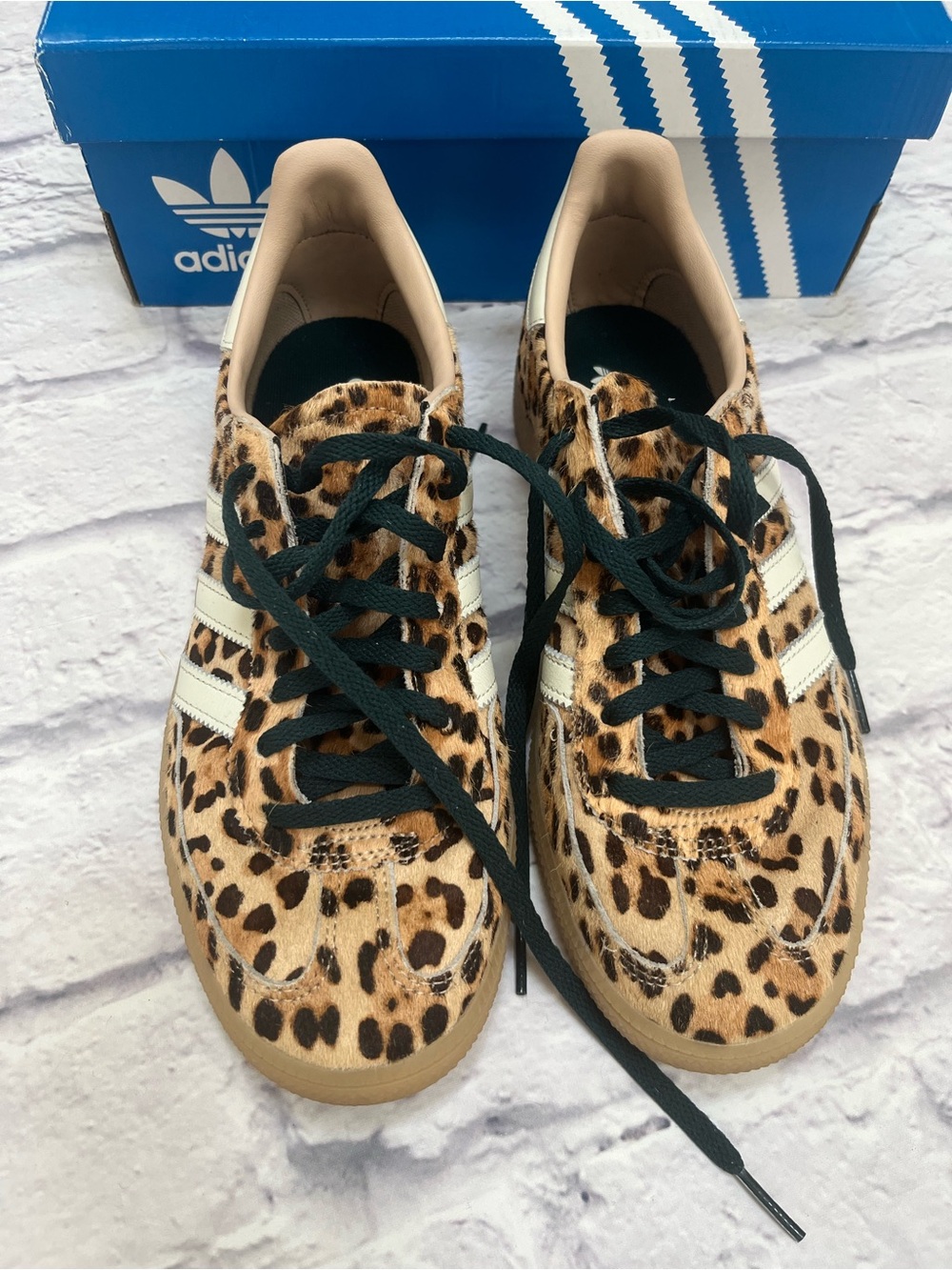 adidas Handball Spezial Magic Leopard Pony Hair Sneakers | Women’s 7 | KI6678 - Picture 2 of 7
